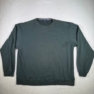 Nautica Crewneck Sweatshirt Pullover Green Logo Mens XXL Cotton Polyester